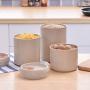 UPKOCH Wheat straw canister sealed food storage jar food container for cereal grain nut tea spice