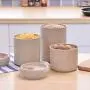 UPKOCH Wheat straw canister sealed food storage jar food container for cereal grain nut tea spice