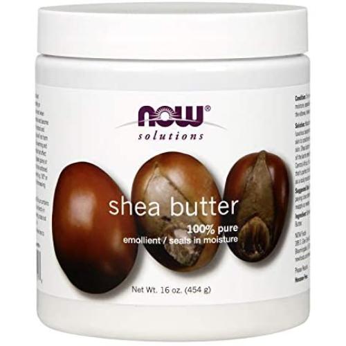 NOW Solutions, Shea Butter, Skin Emollient, Seals in Moisture for Dry Rough Skin, 16-Ounce