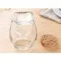 Clear Glass Candy Jar Set - 2 Pcs Small Cookie Container with Lid Tea Storage Canisters (250 ML/68.5 OZ)