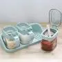 Condiment Box Set Household Spice Tank Salt Jar Seasoning Bottle Condiment Receiving Box Kitchen Glass Container Set Condiment bottles Condiment Box Set Household Spice Tank Salt Jar Seasoning Bottle Condiment Receiving Box Kitchen Glass Container Set Condiment bottles