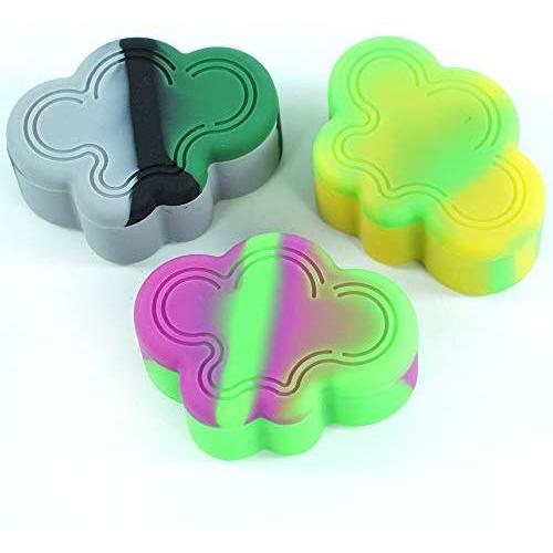 3-Pack Small Cloud Silicone Storage Container Multi Color by X-Value