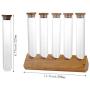 Food Storage Jar, Glass Food Storage Jar, with Airtight Seal Wood Lid, Modern Design Clear Glass Food Storage Canister for Serving Tea, Coffee, Spice and More