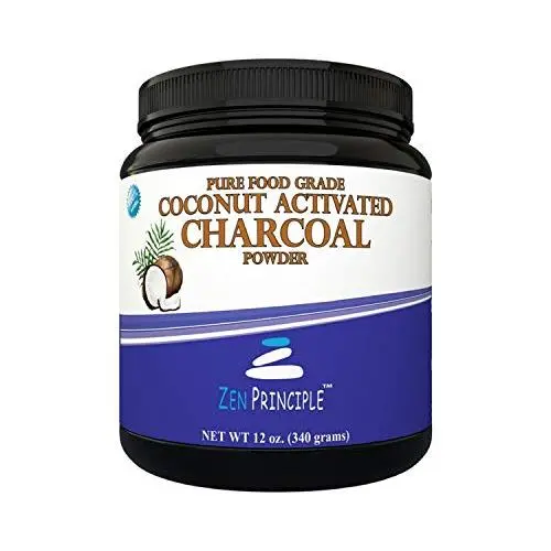 Großes 12 Oz Kokos Aktivkohle Pulver. Aufhellt Zähne, Regeneriert Haut und Haar, Entgiftet und unterstützt die Verdauung. Behandelt versehentliche Vergiftungen, Insektenstiche und Wunden. USA-gehörter Hersteller, GRATIS Messlöffel.