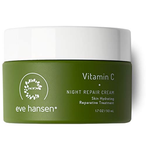 Eve Hansen Dermatologist Tested Vitamin C Face Cream | Premium Hypoallergenic Moisturizer | Fragrance Free Anti-Aging Night Cream for Dark Circles, Fine Lines, and Acne Scars | 1.7 oz