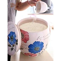 Dry Food Storage Container Ceramic Grain Dispenser Jar 10kg Capacity Suitable for Cereal, Flour, Sugar, Coffee, Rice, Nuts, Snacks, Pet Food, Tea (Size : 2.5kg/5.5lb)