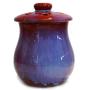 Cottage Creek Ceramic Garlic Keeper Garlic Storage Garlic Jar Vented Garlic Container [Red]