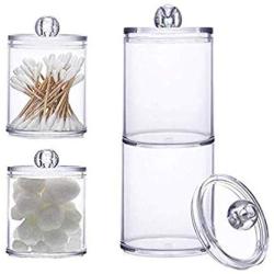 Storage Box Acrylic Multifunctional Round Qtip Storage Box Container Cosmetic Makeup Cotton Pad Organizer Jewelry Holder Candy,D