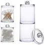 Storage Box Acrylic Multifunctional Round Qtip Storage Box Container Cosmetic Makeup Cotton Pad Organizer Jewelry Holder Candy,D