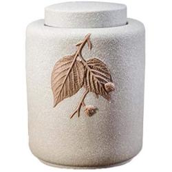 Ceramic Tea Storage Container Kitchen Storage Canister Jar for Candy Coffee - 9.7 x 13.5 cm/3.8 x 5.3 inches - 47