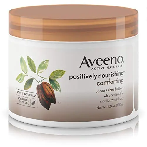 Aveeno Positively Nourishing Daily Moisturizer Comforting Whipped Soufflé, 6 Oz Aveeno Positively Nourishing Daily Moisturizer Comforting Whipped Soufflé, 6 Oz