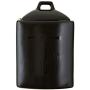 Premier Housewares Ceramic Text Tea Jar - Black