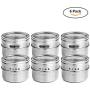 | Storage Bottles & Jars | pcs Stainless Steel Spice Jars Storage Containers Set with Clear Top Lid for Herb Salt Peper Magnetic Spice Jars Organizer | by HUDITOOLS | 1 PCs