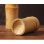Handmade Bamboo Storage Box Kitchen Tea Container Jar Cans Organizer Spice Round Vacuum Caps Seal Canister,Beige