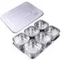 BESTONZON Stainless Steel Spice Jars Seasoning Box Jars Spice Storage Box Condiment Container with Lid (6 Compartment) BESTONZON Stainless Steel Spice Jars Seasoning Box Jars Spice Storage Box Condiment Container with Lid (6 Compartment)