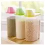 Plastic Food Kitchen Container Sealed Crisper Grains Tank Storage Kitchen Sorting Rice Storage Box Container Jars Blue 2.5L