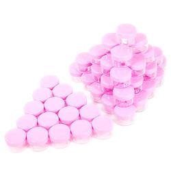 Tiny Sample Containers 3 Gram 3 ML Sample Jars 75pcs Makeup Sample Containers with Lids (pink)