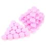 Tiny Sample Containers 3 Gram 3 ML Sample Jars 75pcs Makeup Sample Containers with Lids (pink)