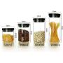 Glass Sealed Jars, Kitchen Household Grain Storage Tanks, Storage Of Spices/Coffee/Oatmeal/Snacks
