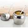 MAGOYY 304 Stainless Steel Seasoning Jar Set Chili Oil Salt Tank Kitchen Storage Bottle Home Kitchen Spice Rack Combination Space Save Must Have