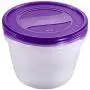 keeeper Food Box Fredo Fresh 2, 3L Round 3 Pieces in Purple, 3-Piece