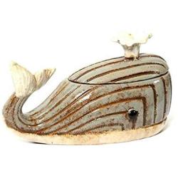 Rabinyod Bulan Whale Ceramic Canister Cookie Jar New Decorative Home Kitchen Decor