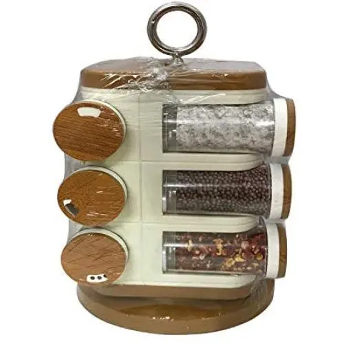 Ensemble de Rangement d'Épices / Assiettes à Épices, Bocal en Plastique pour Stockage, Organiseur de Rangement d'Épices / Assiettes à Épices, 12 Pots, (Couleurs Multiples) Ensemble de Rangement d'Épices / Assiettes à Épices, Bocal en Plastique pour Stockage, Organiseur de Rangement d'Épices / Assiettes à Épices, 12 Pots, (Couleurs Multiples)