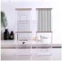 DonhDonh Square Clear Plastic Large Capacity Food Storage Containers with Lids Kitchen Storage Pot Jar for Dry Grain,Apple