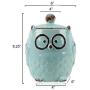 Kitchen Ceramic Owl Canister Food Storage Jar Antique Chic Kitchen Counter Canister for coffee cookies sugar flour tea bags cocoa,Owl Lover Gift, Housewarming/wedding/mothers day Xmas gift