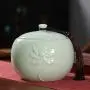 Food Storage Container,Tea Cans, Ceramic Large, Moisture-proof Sealed Cans, Household Coffee, Herbs, Candy, Chocolate Storage Tanks (Color : Green) Food Storage Container,Tea Cans, Ceramic Large, Moisture-proof Sealed Cans, Household Coffee, Herbs, Candy, Chocolate Storage Tanks (Color : Green)