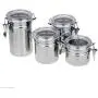 Edelstahl Gewürzbehälter Set – 4er-Set für Küche – Organizer für Tisch, Tür, Unter Utensilien, Spüle, Schublade, Schrank, Zuckerbehälter Organizer