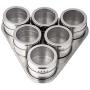 Stainless Steel Magnetic Spice Storage Jar Tins Container With Rack Holder Kitchen Condiment Holder Houseware Accessories,1Pc