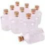 Glasbehälter & Flaschen | 24 Stück 50ml Größe 406312.5mm Transparente Glasflaschen mit Korkstopfen, leere Gewürzflaschen, Glaskapseln, für Geschenke & Basteln | von HUDITOOLS | 1 PC