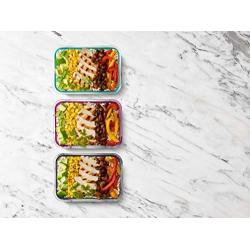 Ello DuraGlass Glass Food Storage Containers with Sillicone Protection