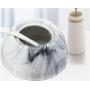 Mini Spice Jars Japanese and Korean kitchen ceramics with bamboo wood marble seal cans set
