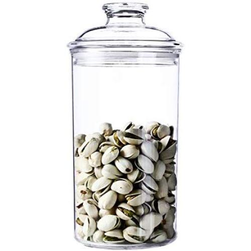 Large Acrylic Storage Jar, Airtight Lid with Silicon Sealing Ring | Perfect Canister for Sugar, Salt, Tea, Spices, Herbs, Condiments | 1000ML/34.2OZ