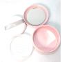 SOPUMPKIN 10ML/0.34oz Empty Loose Powder Container with Sifter and Cotton Sponge Puff Reusable Plastic Loose Powder Compact Makeup case with Screw Lids DIY Powder Case Box Jars Gifts for Girls (Pink)