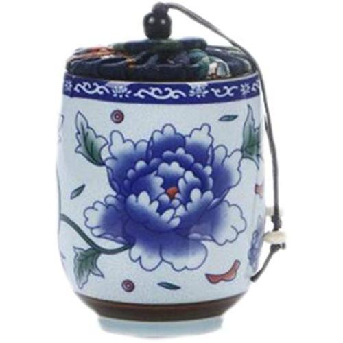 Goddness Bar Multi-Use Vacuum Seal Tea Coffee Jars Portable Ceramics Container(Style 01)