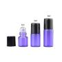 12PCS 2ml/0.06oz Empty Refillable Glass Essential Oil Roller Bottles Vial Sample Storage with Metal Ball and Black Cap Cosmetic Jar Container Holder For Perfume Lip Oil Aromatherapy Color Random