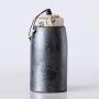 Vintage Ceramic Tea Tin Jar Handmade Airtight Tea Storage Food Tea Caddy Canister with Airtight Lid (Black)