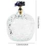 ZSY Decorated Crystal Glass Candy Dish with Lid, Crystal Clear, Strong Perspective, Used for Food Storage and Organization of Biscuit Jars, Suitable for Home Living Room Bedroom Banquet