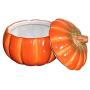 Ceramic Pumpkin Jar Box Storage Box Candy Tea Cans With Lid Storage Box Creative Gifts Candy Tea Can With Lid Storage Box Soup Bowl