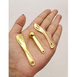 3Pcs Metal Makeup Spatula Mini Spoon and Eye Cream Massage Sticks Beauty Scoop for Facial Cosmetic Face Cream