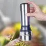 JUSTDOLIFE Electric Pepper Grinder Stainless Steel Double Sized Spice Mill Durable Salt Grinder JUSTDOLIFE Electric Pepper Grinder Stainless Steel Double Sized Spice Mill Durable Salt Grinder