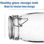 ZXYWW Glass Kitchen Canisters with Airtight Lids, Food Storage Jar for Kitchen/Bathroom/Pantry Organization, Ideal for Flour/Sugar/Coffee/Candy/Snack and More,1000ml