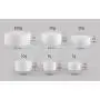 6er Pack 3ml/5ml/10ml/30ml/50ml/100ml Leere Weiße Tragbare Wiederbefüllbare Konkave Boden Make-up Kosmetik Gesichtscreme Jar Sample Container Flasche Dose (30ml/ 1oz)