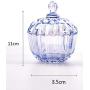 Pumpkin Shape Glass Apothecary Jar Candy Jar Wedding Candy Buffet Jars Crystal Food Jar with Lid