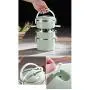 Thermos Food Jar Thermos Stainless Food Flask,Leak Proof Insulated Food Containers,With Spoon And Portable Bag,Multi-storey (Color : Pink, Size : 1000ML)