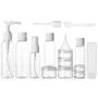 ALINK Travel Size Toiletry Bottles Set, TSA Approved Clear Cosmetic Makeup Liquid Containers with Zipper Bag