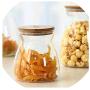 Transparent Glass Jar Tea Dried Fruit Food Wine Storage Bottle Sealed Cans Storage Tank Kitchen Gadget,700Ml